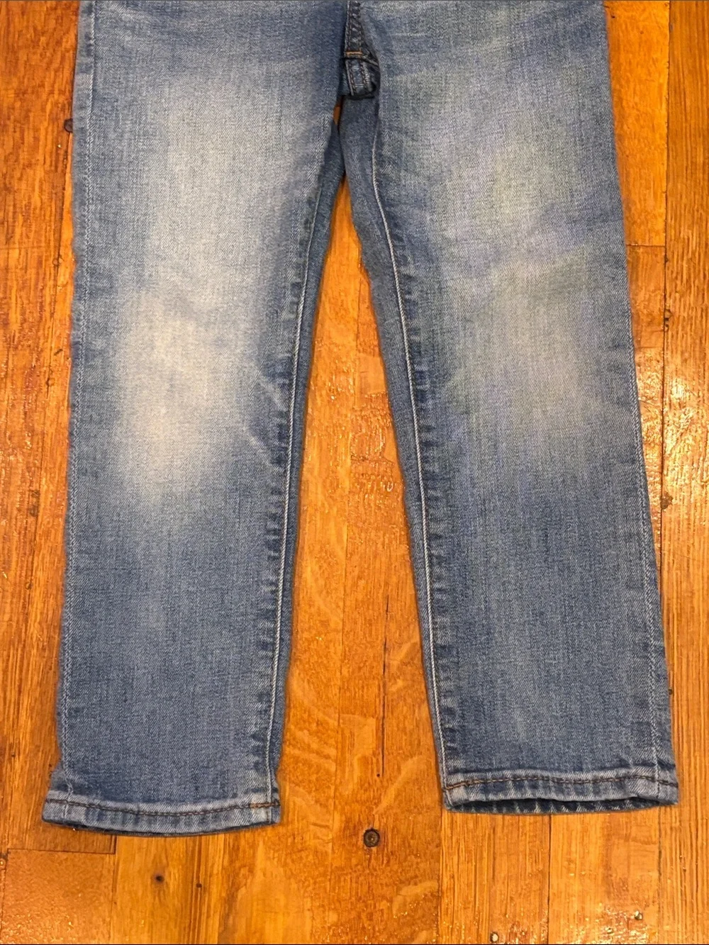 GAP Light Blue Kids Jeans with Gray Elastic Waistband